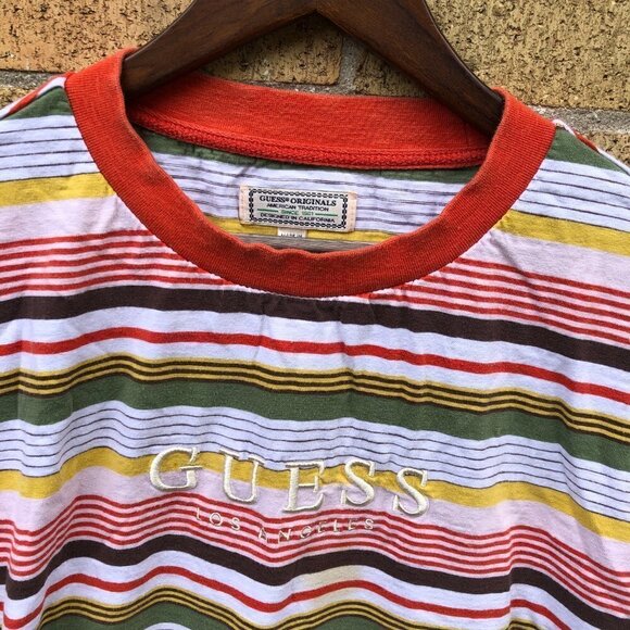 Vintage Striped Guess Shirt Medium - Picture 2 of 4